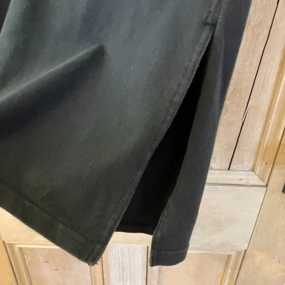 Pact Organic Womens Wide Leg Split Hem Pull On Knit Pants Size XS Black AN EXC - Picture 5 of 11